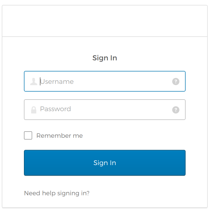 Okta Widget Form