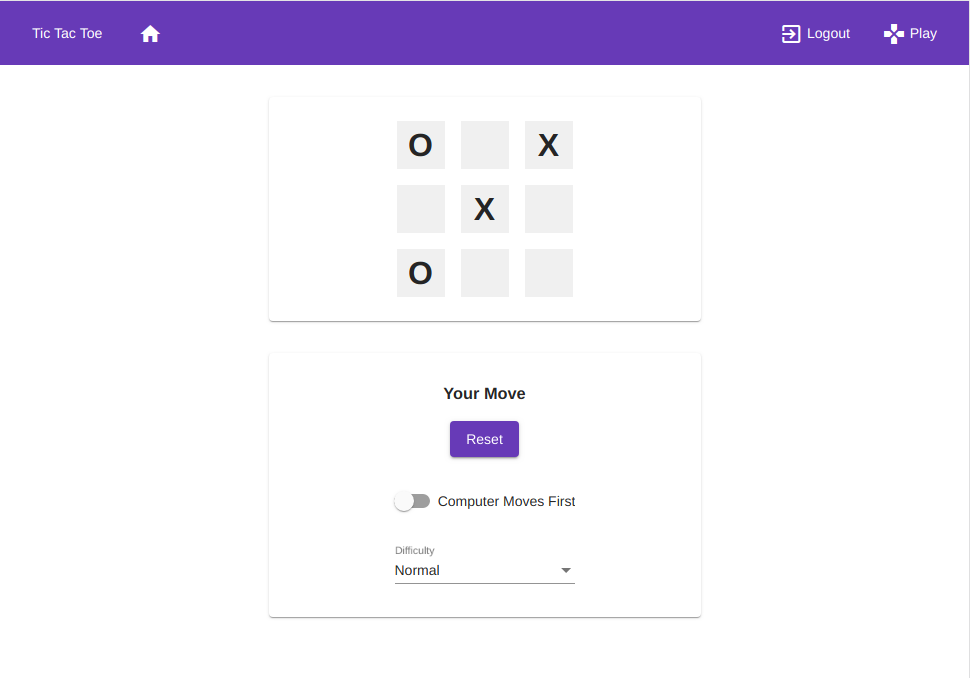 Tic Tac Toe Game