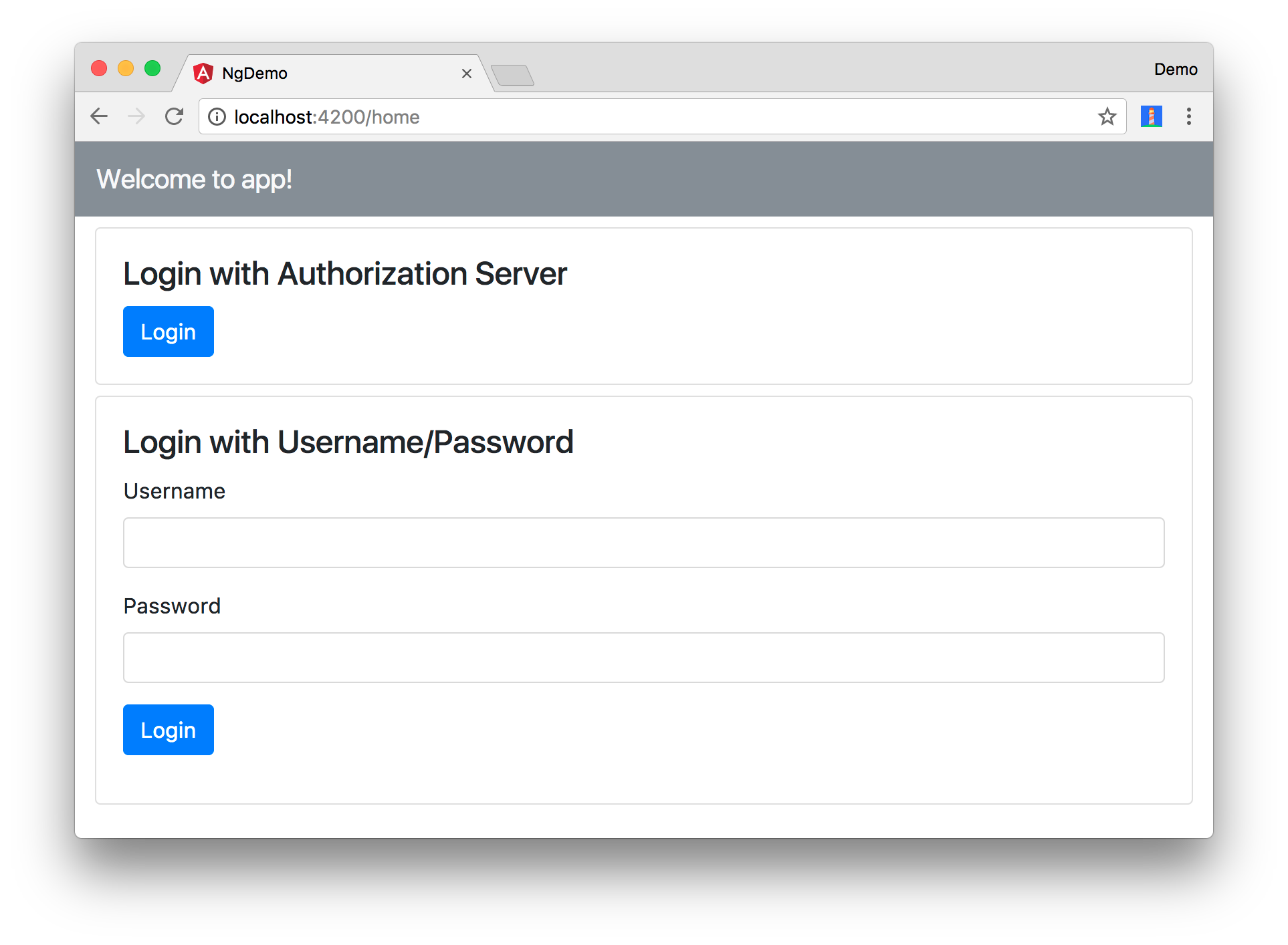 Custom sign-in form