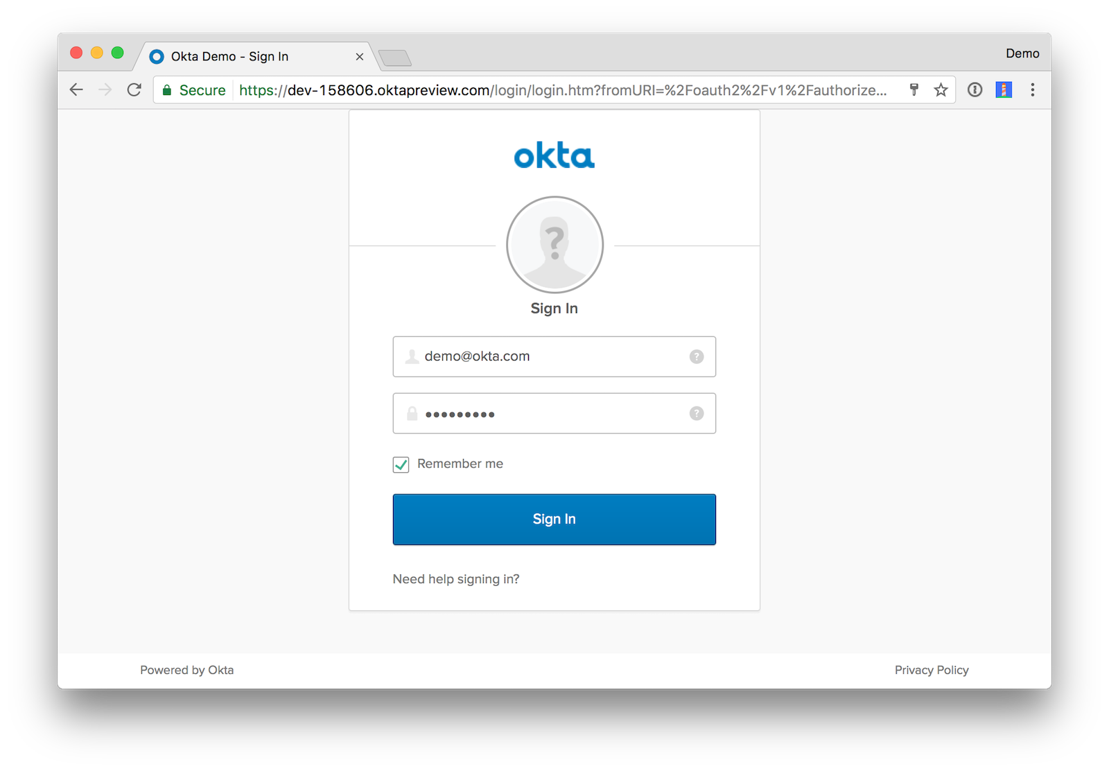 Angular Okta Login