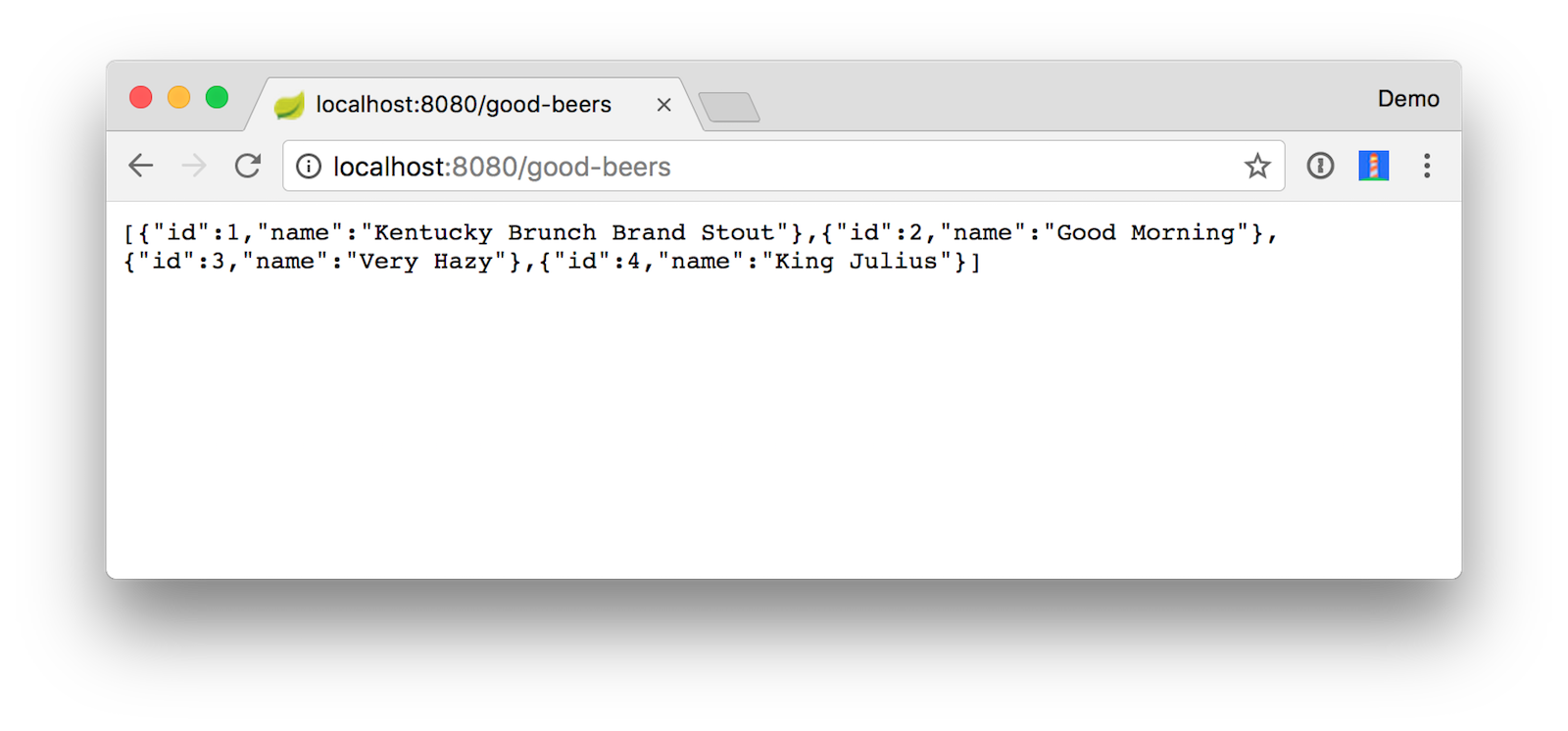 Good Beers JSON