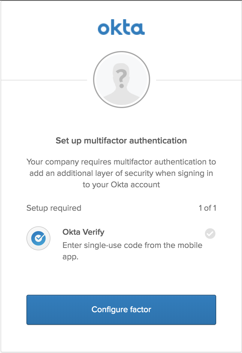 Configure factor