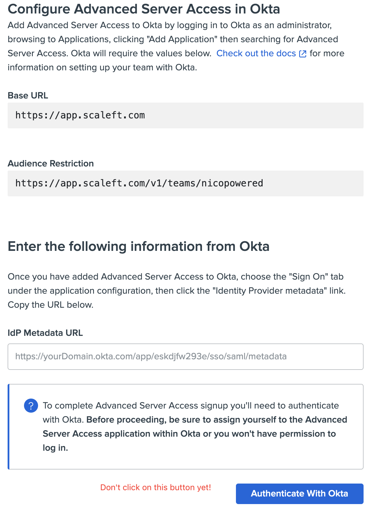 configure ASA Okta