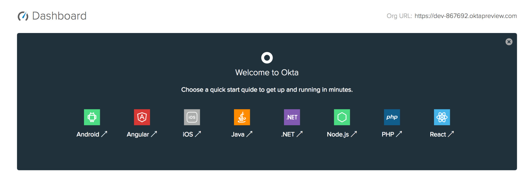 Okta Org URL