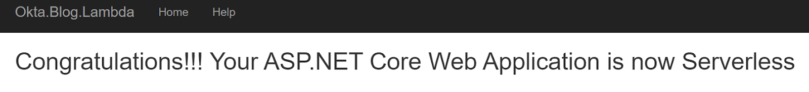 .NET serverless startup