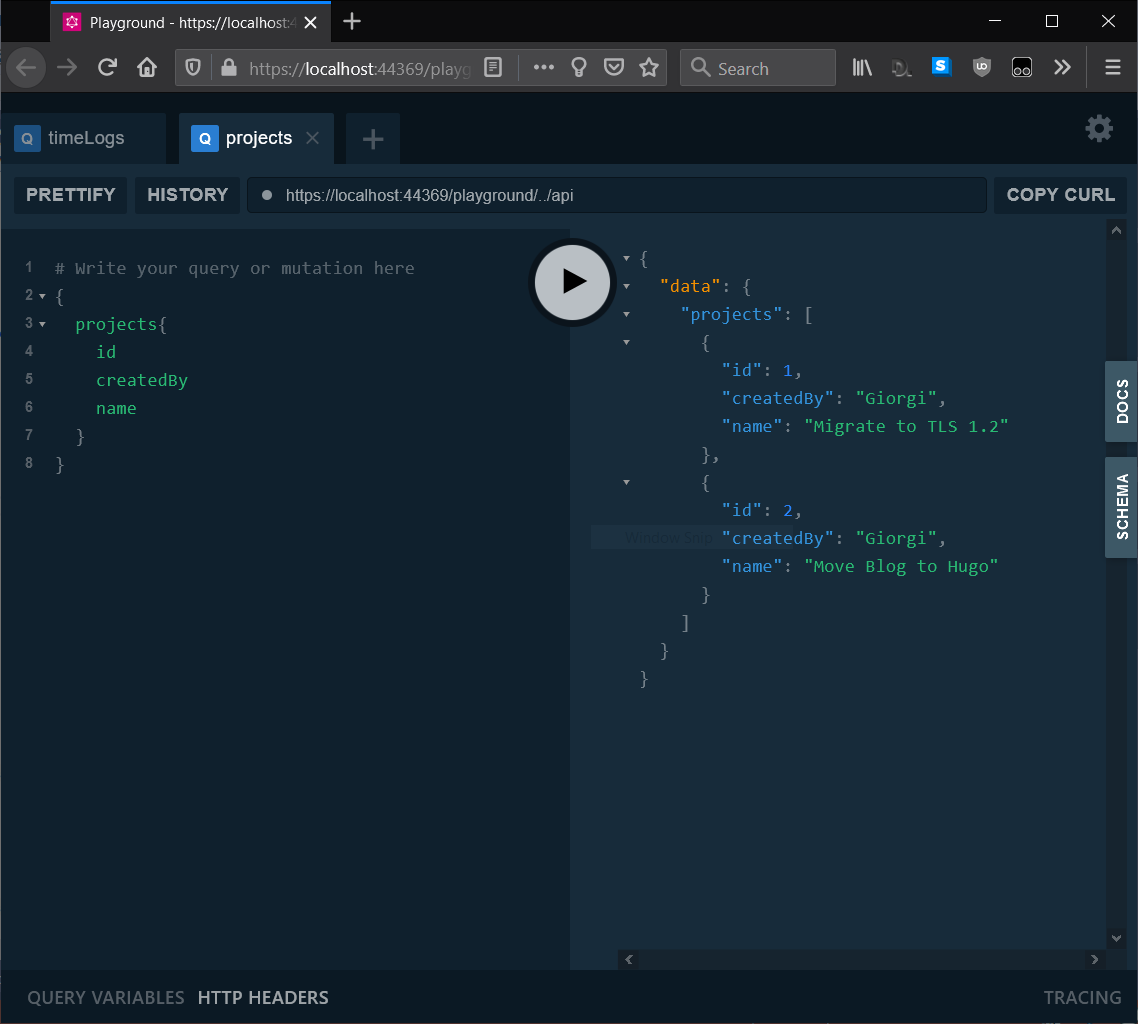 GraphQL C#