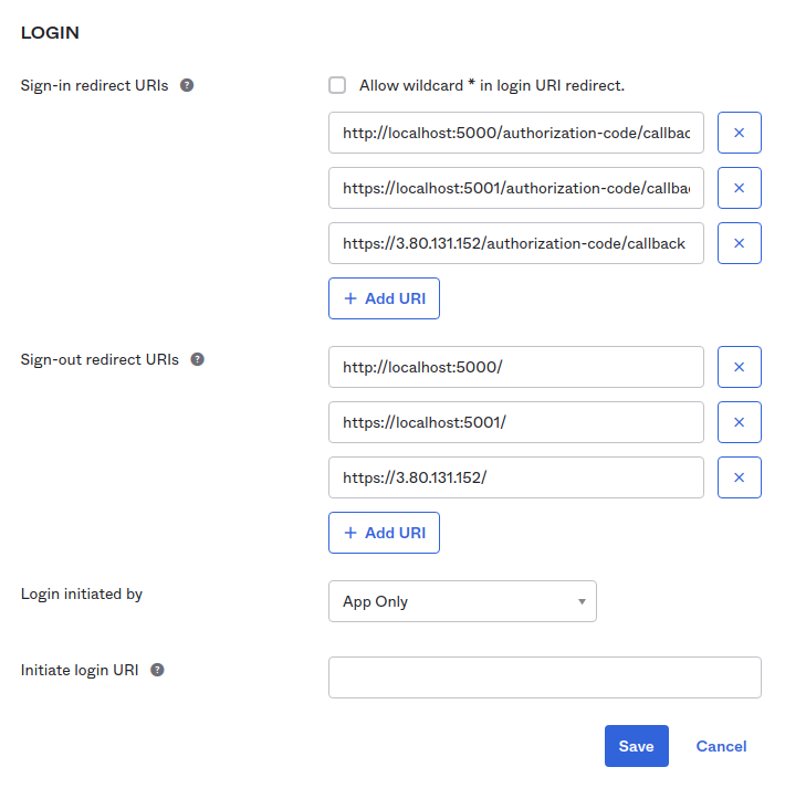 Update Okta