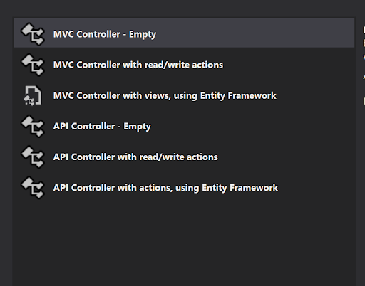 Add MVC Controller