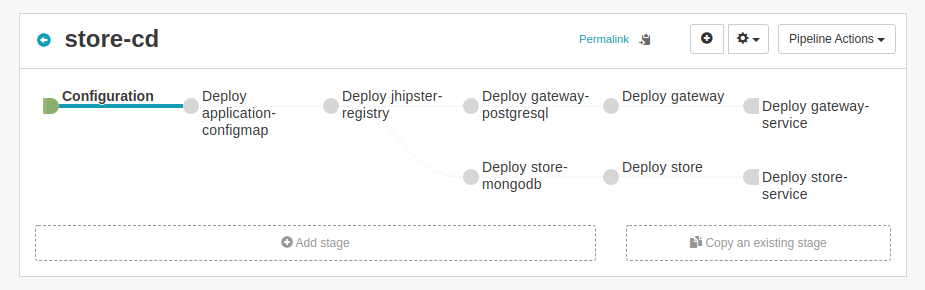 Spinnaker pipeline for jhipster microservices