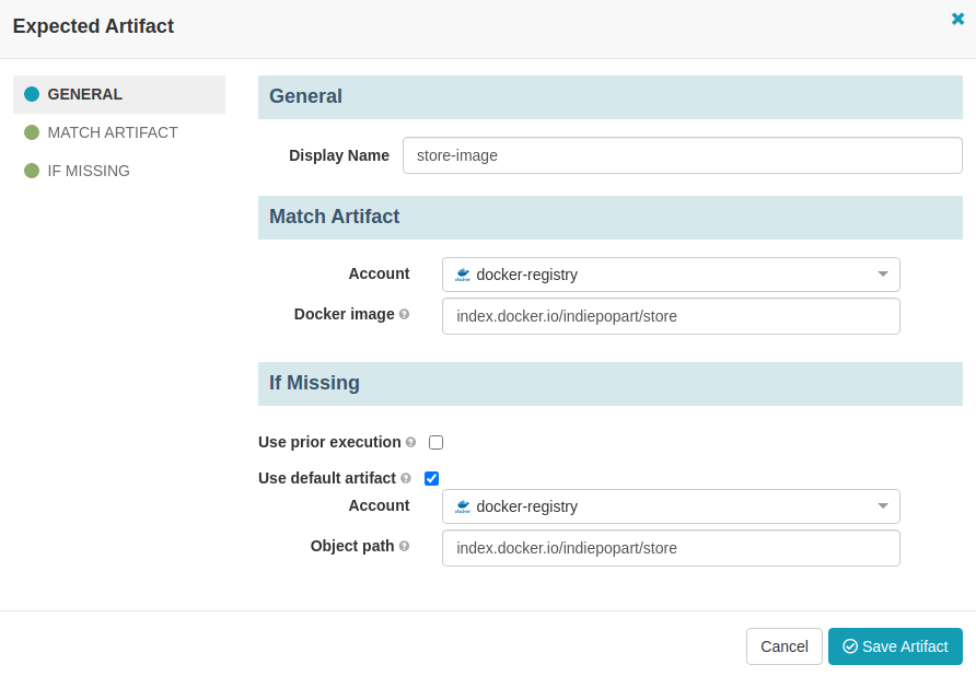 Spinnaker pipeline trigger