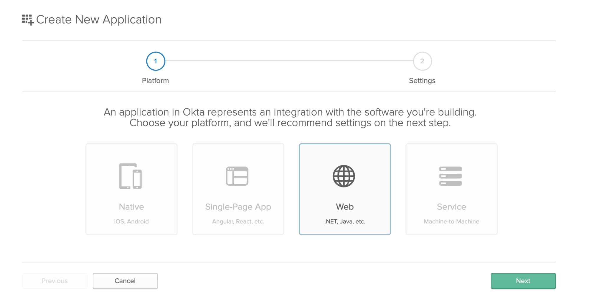 Choose web application