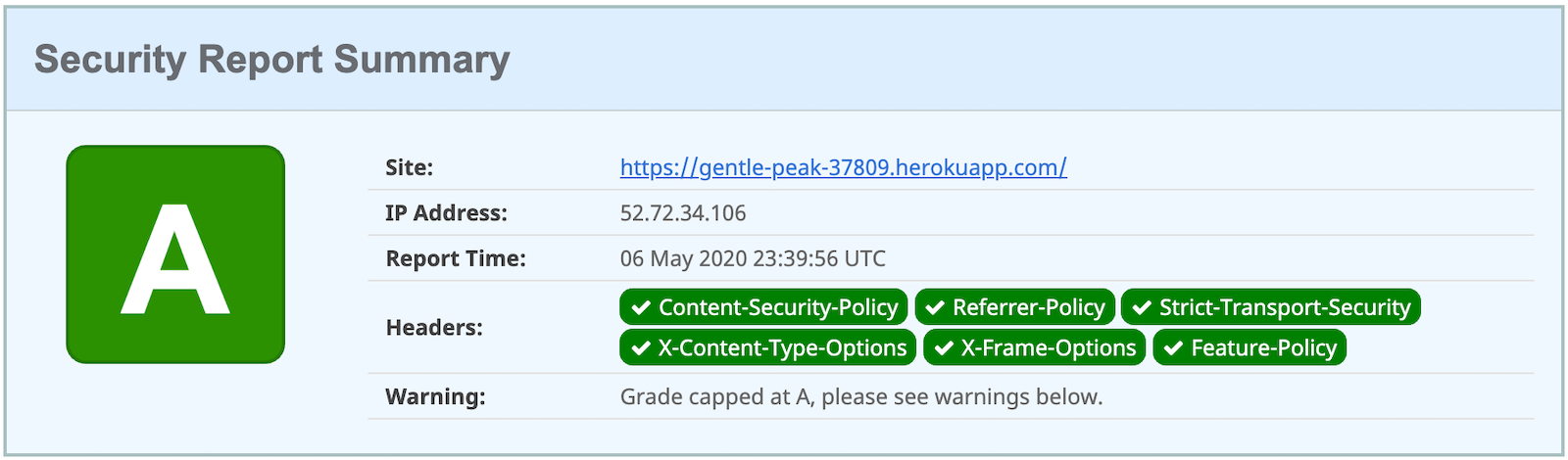 Security headers with Node.js and static buildpacks