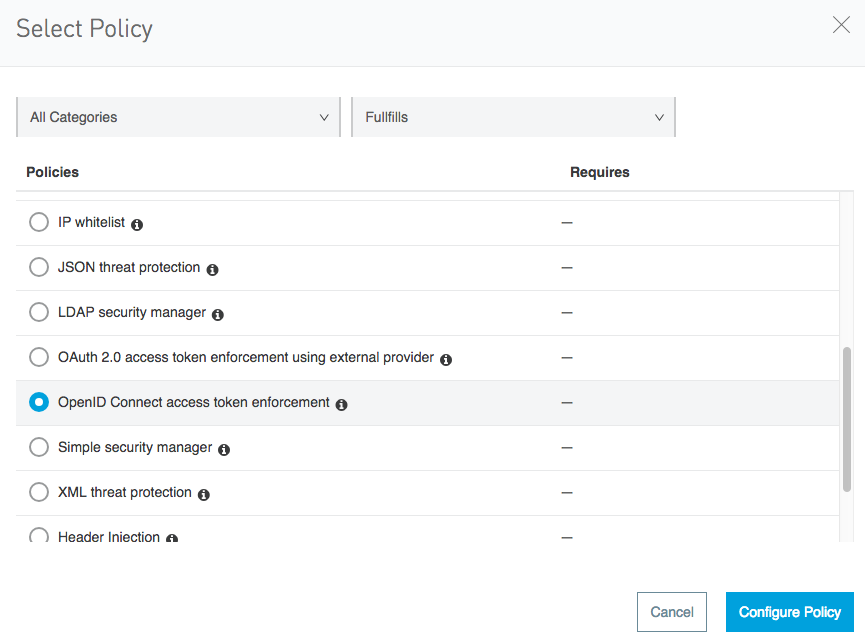 Mulesoft OpenID Connect access token enforcement