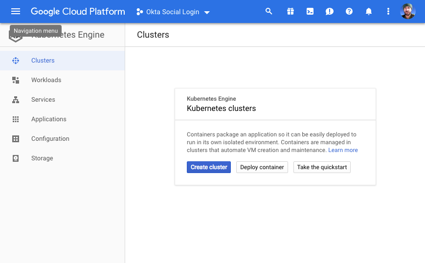 Create Cluster on Google Cloud