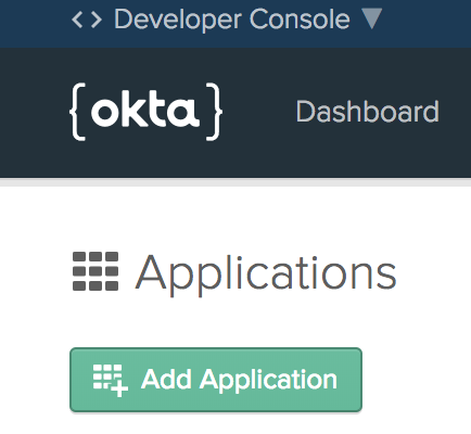 Add Application button