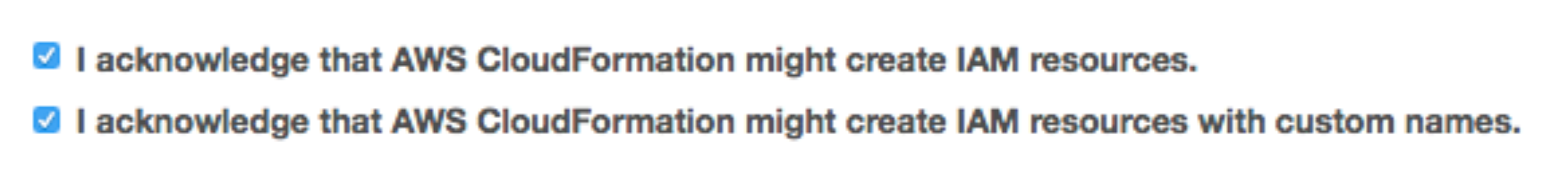 CloudFormation acknowledge