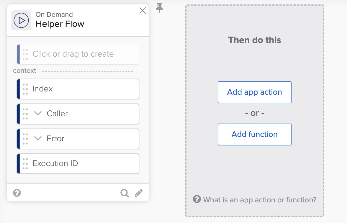 A helper flow